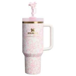 Stanley x LoveShackFancy Holiday Quencher® H2.0 FlowState™ Tumbler | 40 OZ – Coquette Bow Chantilly