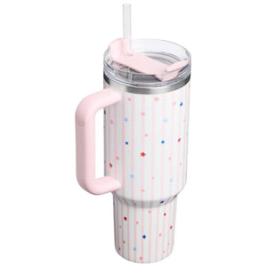 The Quencher® H2.0 FlowState™ Tumbler | 40 OZ – Pink Starry Stripes