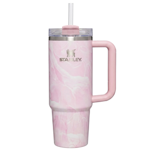 The Quencher® H2.0 FlowState™ Tumbler | 40 OZ | Marble Collection – Pink Amethyst Calacatta