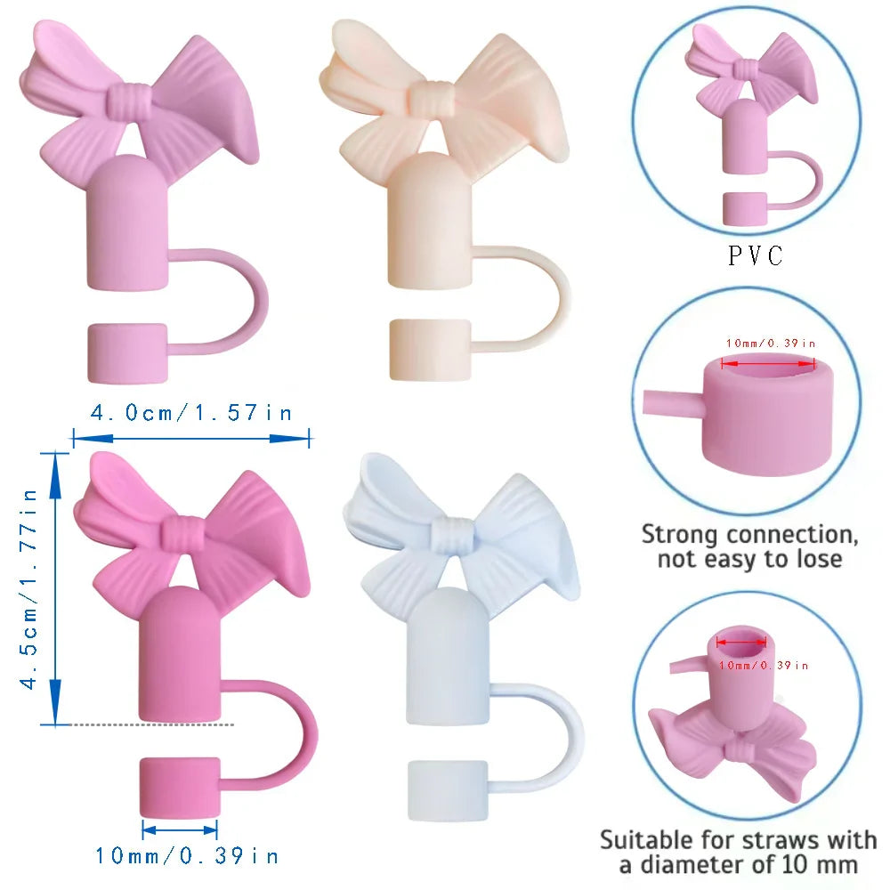 4 Pcs Flower Love Shack Fancy Straw Toppers Set