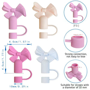 4 Pcs Flower Love Shack Fancy Straw Toppers Set