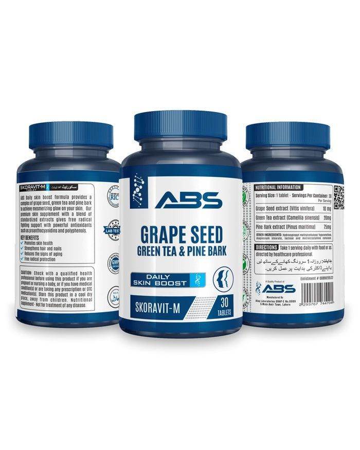 ABS Grape Seed (Green Tea & Pink Bark), 30 Ct