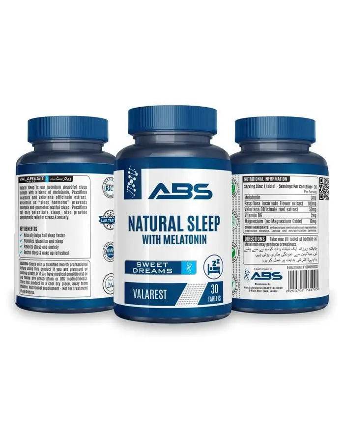 ABS Natural Sleep With Melatonin, 30 Ct