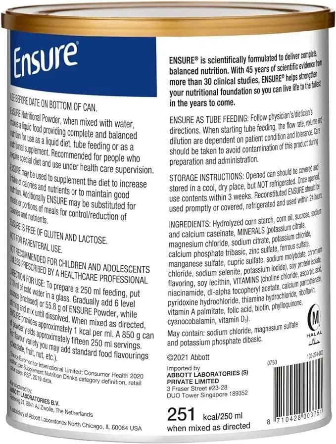 Abbott Ensure Chocolate, 850g