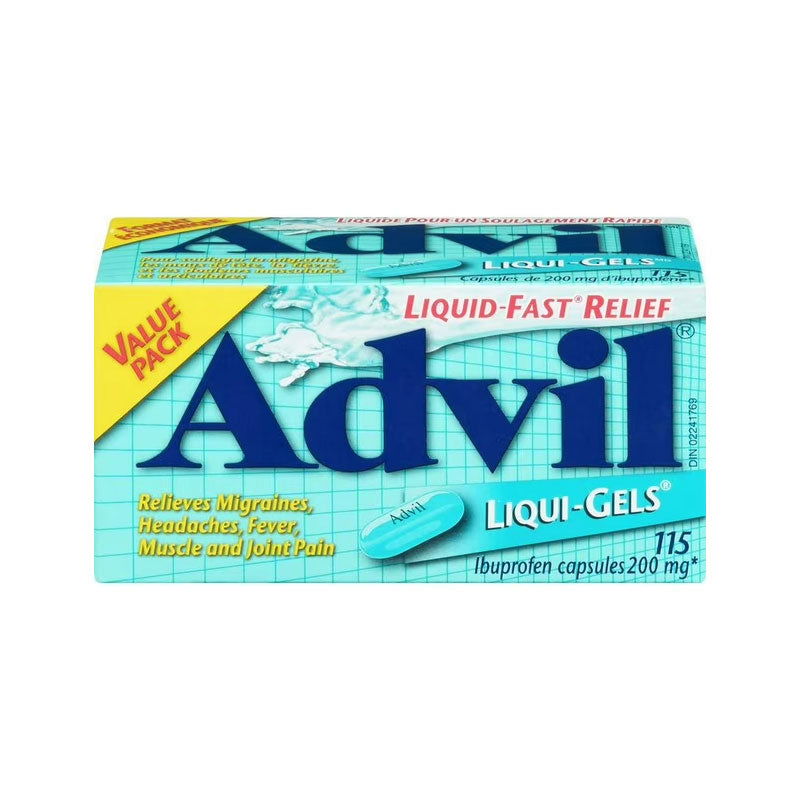 Advil Liquid Gels Ibuprofen 200mg 115ct