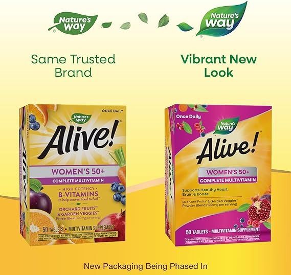 Alive Women’s 50+ Complete Multivitamin 50 Tablets