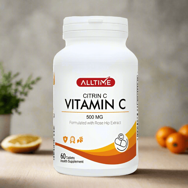 Alltime Citrin C (Vitamin C 500mg with Rose Hip Extract), 60 Ct