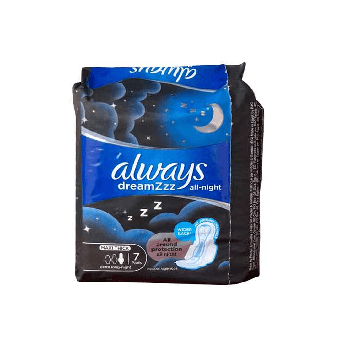 Always DreamZzz All Night Maxi Thick Pads - 7ct