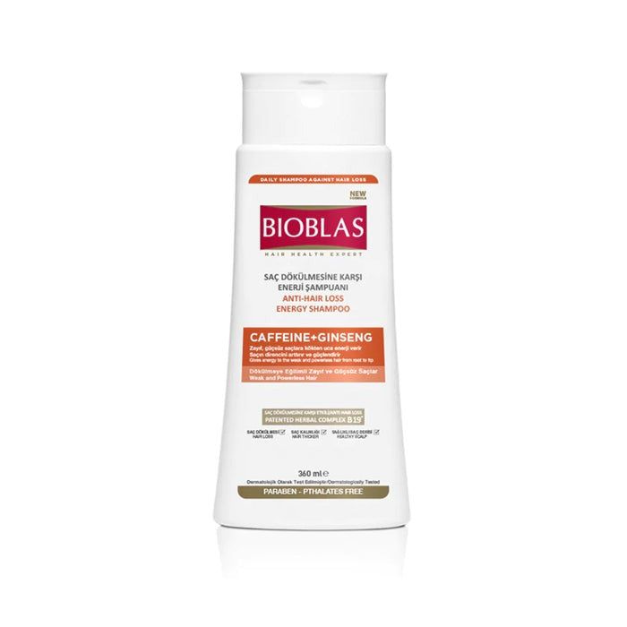Bioblas Caffeine & Ginseng Shampoo (360Ml)