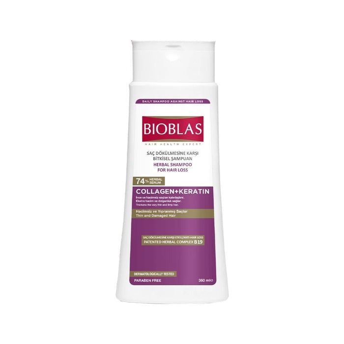 Bioblas Collagen + Keratin Anti-hair Loss Shampoo 360Ml