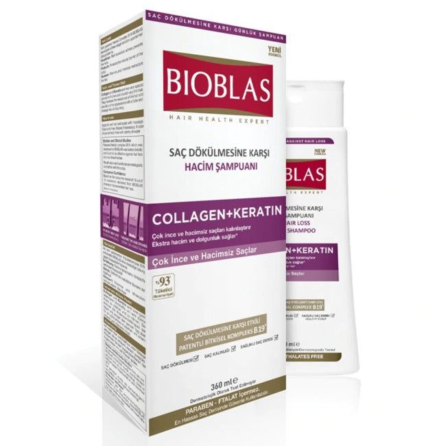 Bioblas Collagen + Keratin Anti-hair Loss Shampoo 360Ml