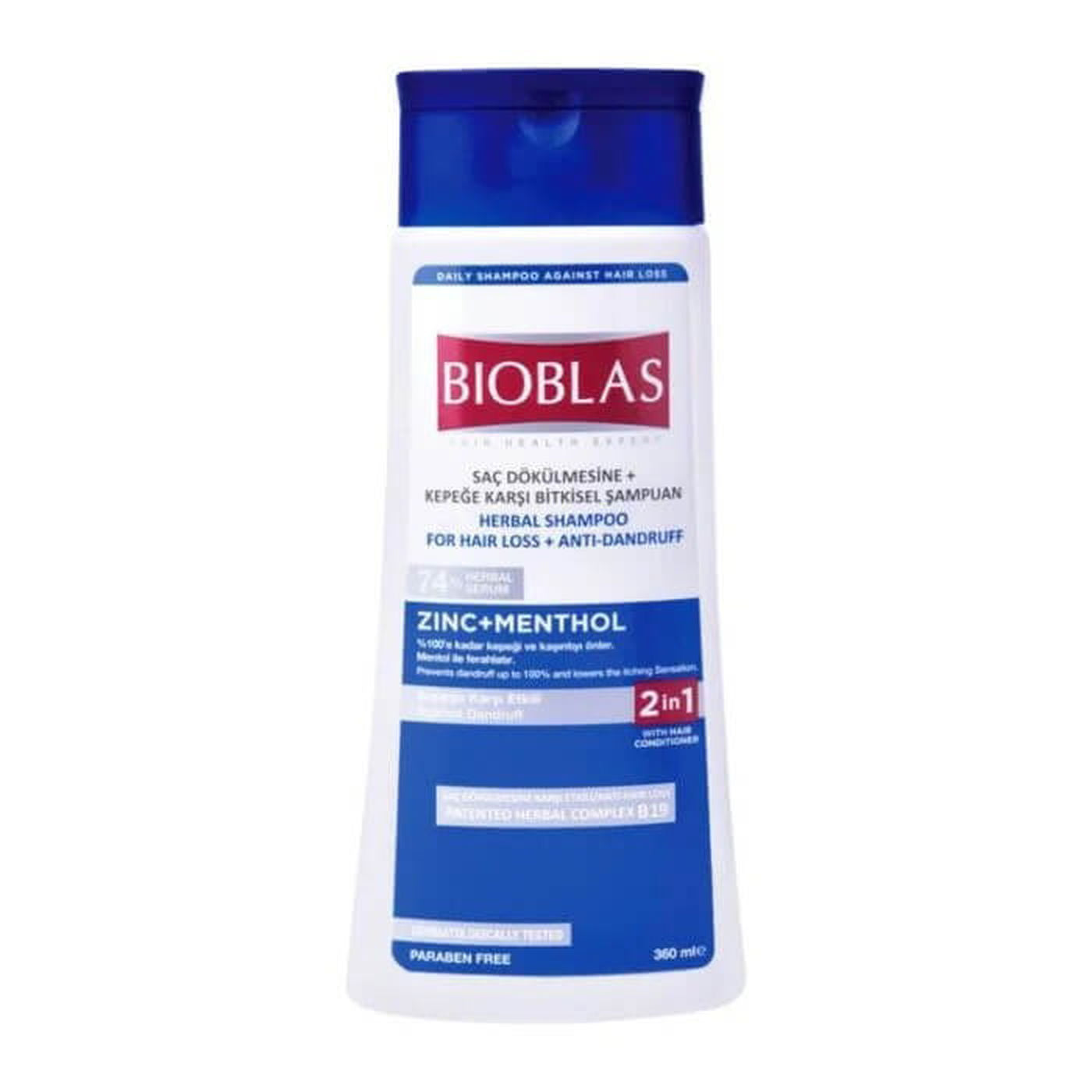 Bioblas Zinc + Menthol Shampoo