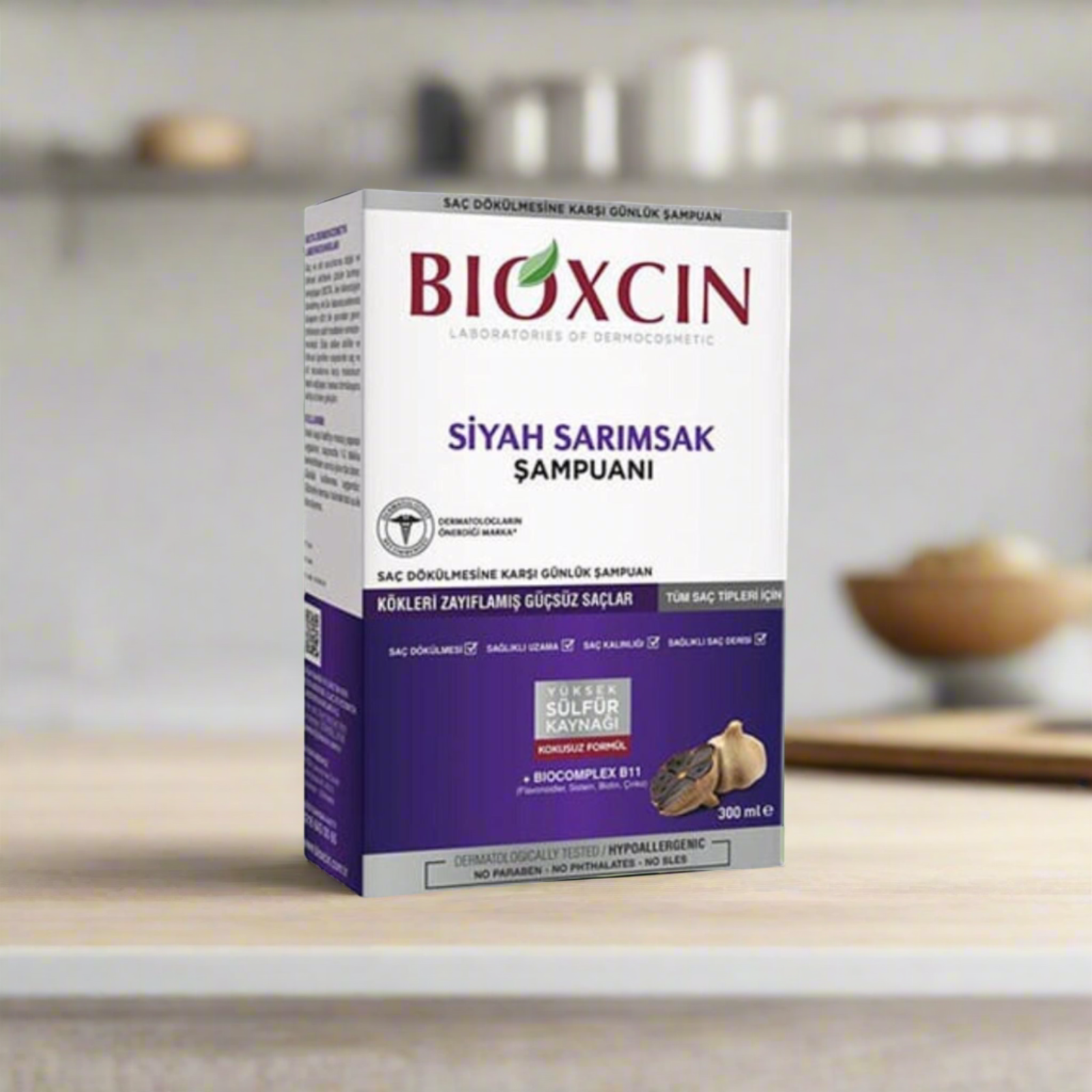 Bioxcin Black Garlic Shampoo 300Ml