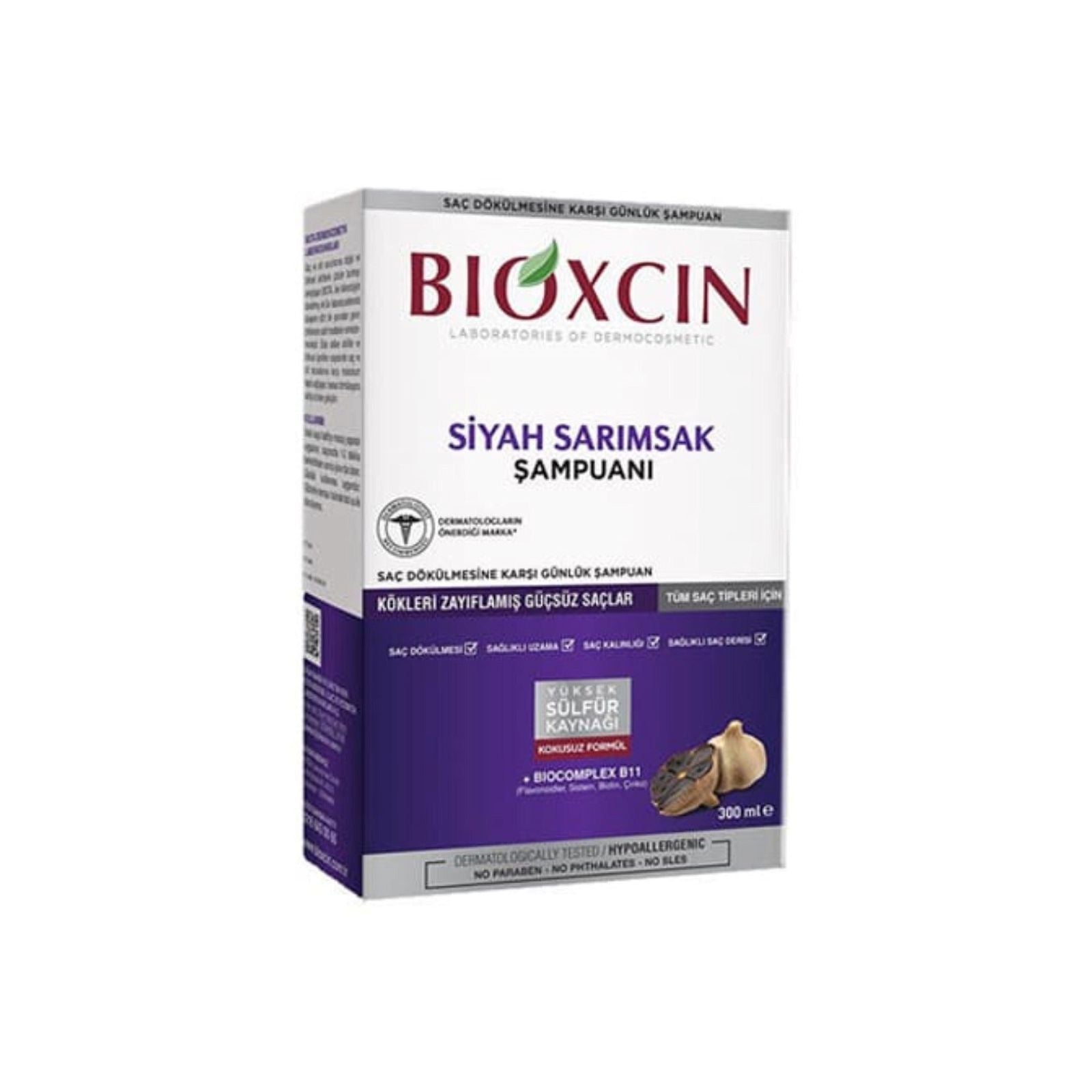 Bioxcin Black Garlic Shampoo 300Ml