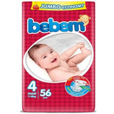 Bebem Baby Diaper Size 4 (Maxi), 56 Ct