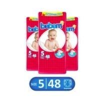 Bebem Baby Diaper Size 5 (Junior), 48 Ct