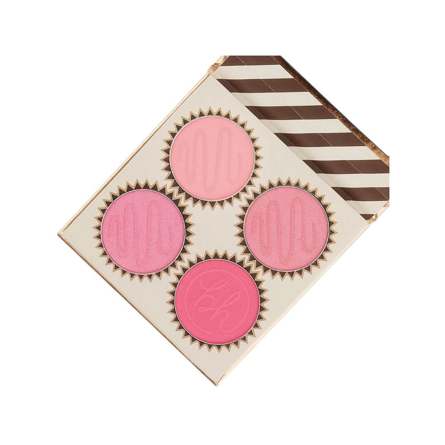 Bh Cosmetics Chocolate Strawberry Truffle 4 Color Blush Palette
