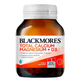 Blackmores Total Calcium Magnesium + D3, 60 Ct