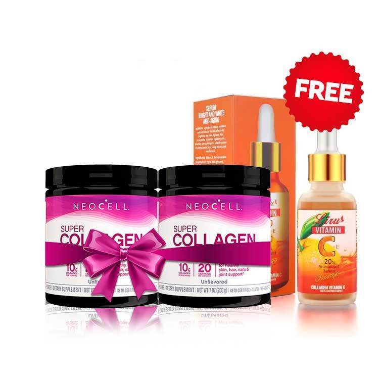 Bundle Pack – NeoCell Super Collagen Powder + Vitamin C Collagen Serum