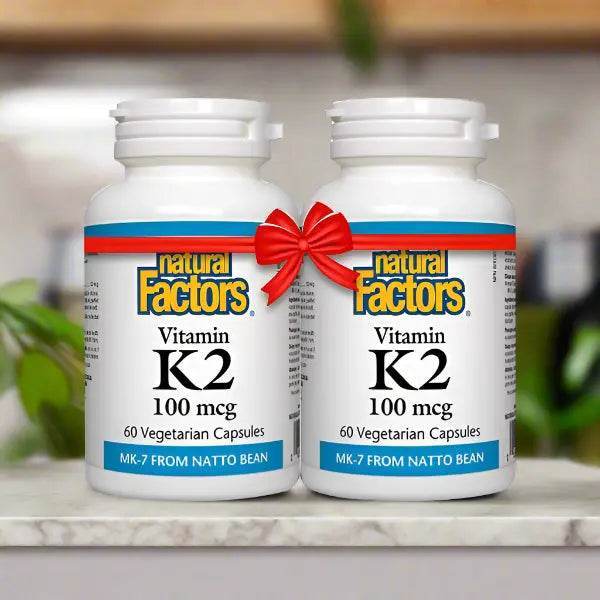 Bundle Pack - Natural Factors Vitamin K2 60 Ct