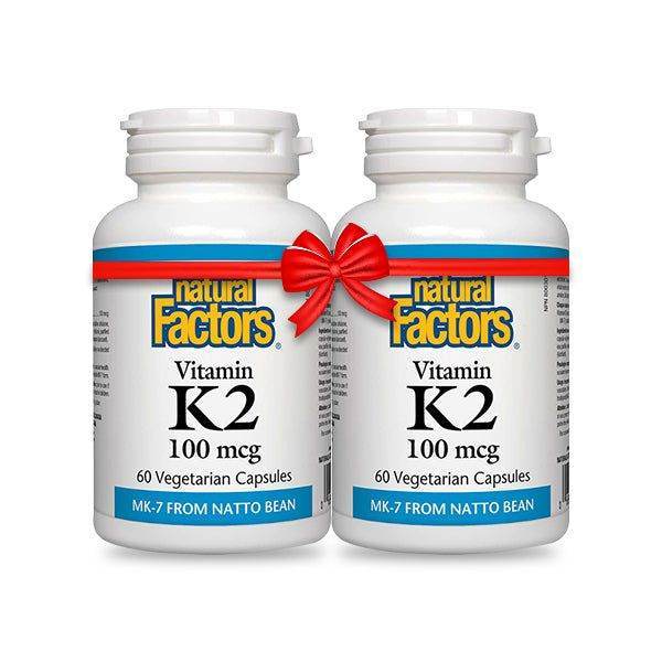 Bundle Pack - Natural Factors Vitamin K2 60 Ct