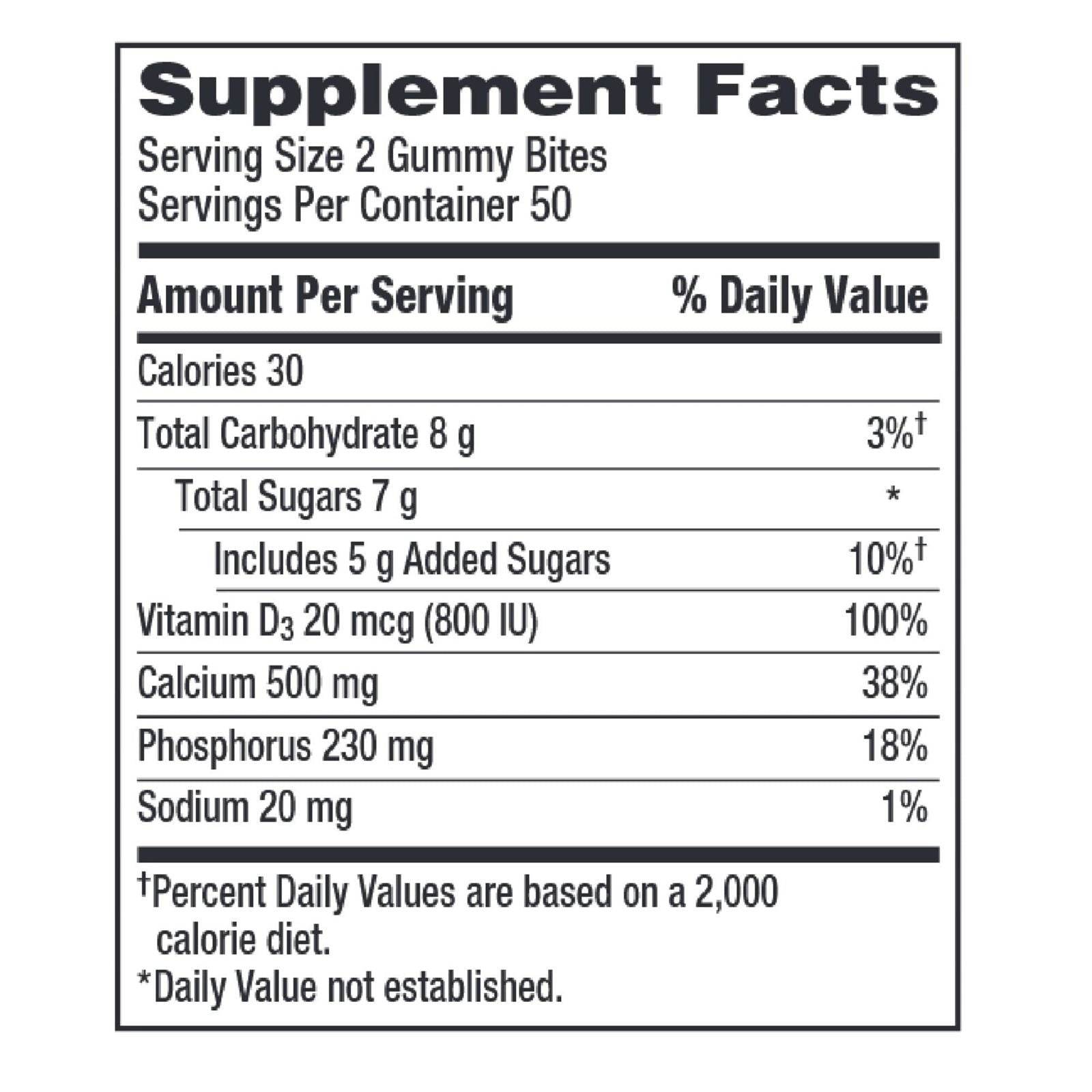 Caltrate Bone Health 100 Gummy Bites