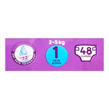 Canbebe Comfort Dry Diapers Size 1 (Newborn), 48 Ct