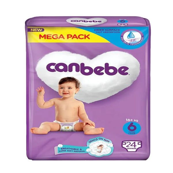 Canbebe Diapers Size 6 (Extra Large), 24 Ct