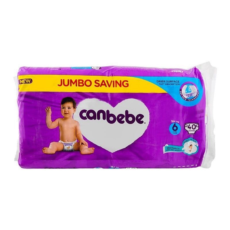Canbebe Diapers Size 6 (Extra Large), 40 Ct