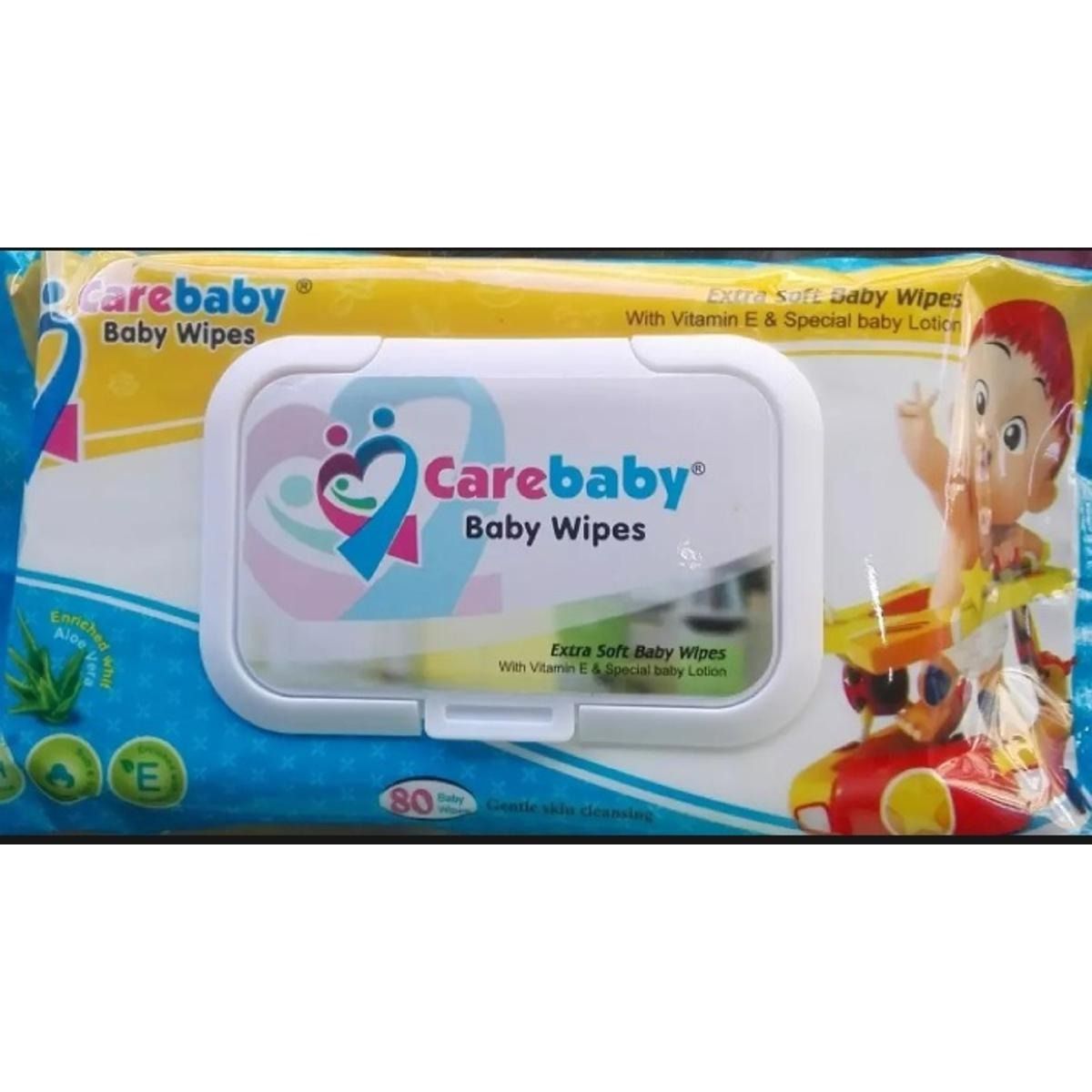Care Baby Wipes Jumbo Size with 80 Pcs