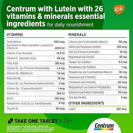Centrum Lutein 100 tabs