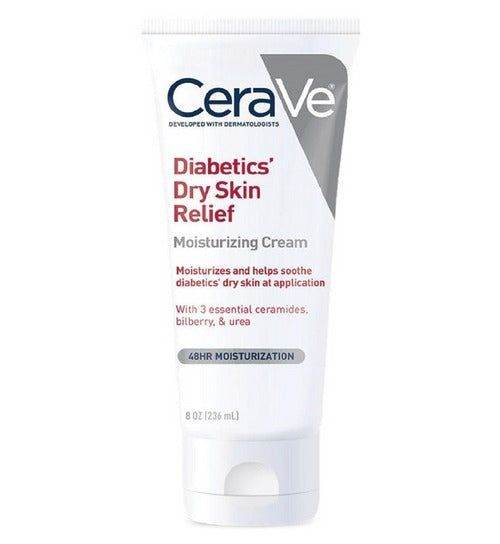 Cerave Diabetics Dry Skin Relief Moisturizing Cream Tube 236Ml