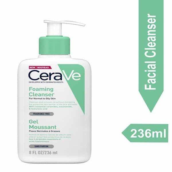 Cerave Foaming Cleanser For Normal To Oily Skin 236Ml