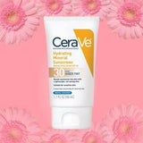 Cerave Haydrating Mineral Sunscreen Broad Spectrum Spf 30 Face Sheer Tint 50Ml
