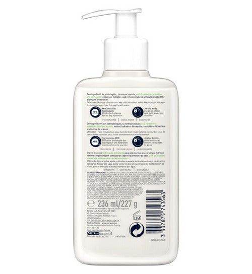 Cerave Hydrating Cream To Foam Cleanser For Normal To Dry Skin 355Ml