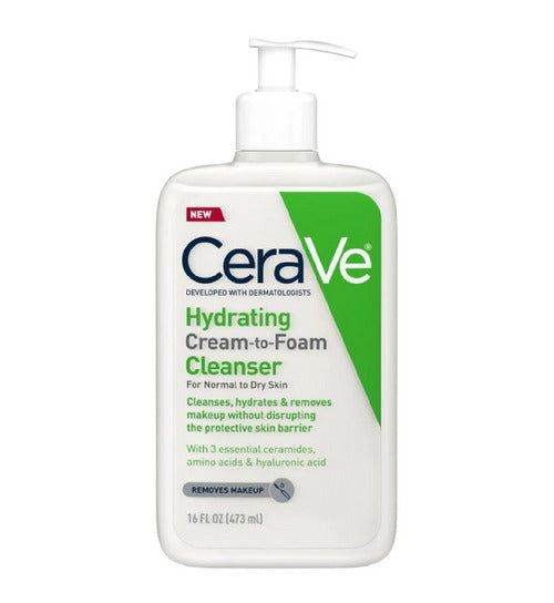Cerave Hydrating Cream To Foam Cleanser For Normal To Dry Skin 473Ml