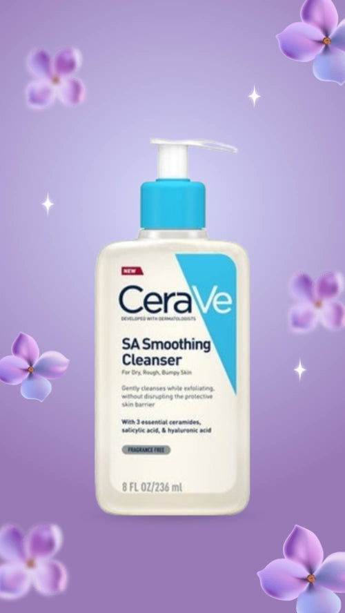 Cerave Sa Smoothing Cleanser For Dry Rough Bumpy Skin 236Ml