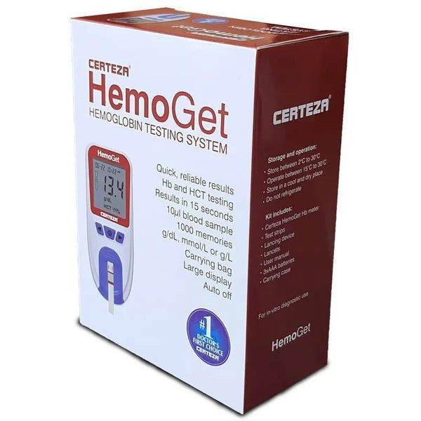 Certeza HemoGet Hemoglobin Testing System with 10 Strips (HB-101)