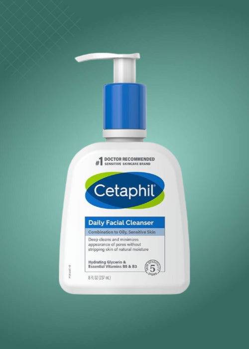 Cetaphil Daily Facial Cleanser Combination To Oily Sensitive Skin 237Ml