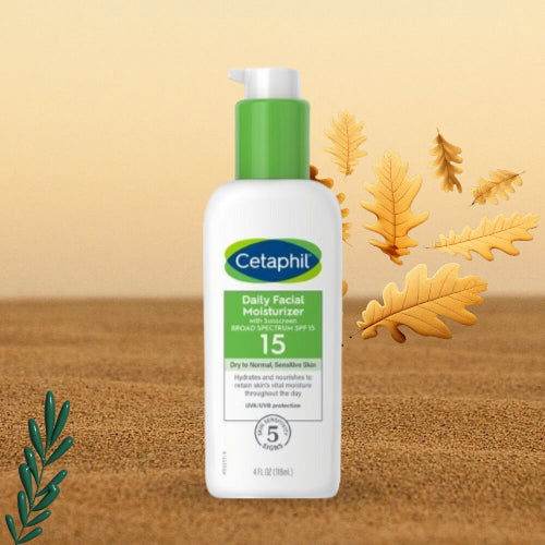 Cetaphil Daily Facial Moisturizer With Sunscreen Broad Spectrum Spf 15 Dry To Normal Sensitive Skin 118Ml