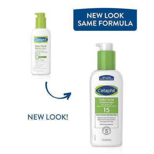 Cetaphil Daily Facial Moisturizer With Sunscreen Broad Spectrum Spf 15 Dry To Normal Sensitive Skin 118Ml