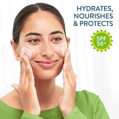 Cetaphil Daily Facial Moisturizer With Sunscreen Spf 50+ Dry To Normal Sensitive Skin 50Ml