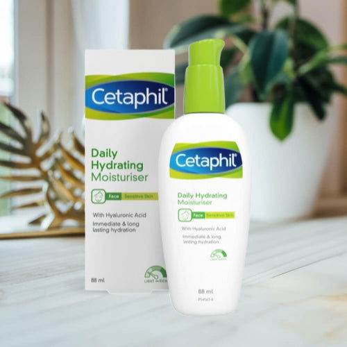 Cetaphil Daily Hydrating Moisturizer Face Sensitive Skin With Hyaluronic Acid 88Ml