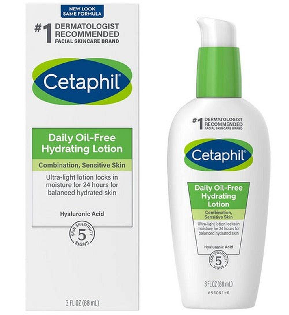 Cetaphil Daily Oil Free Hydrating Lotion Combination Sensitive Skin 88Ml