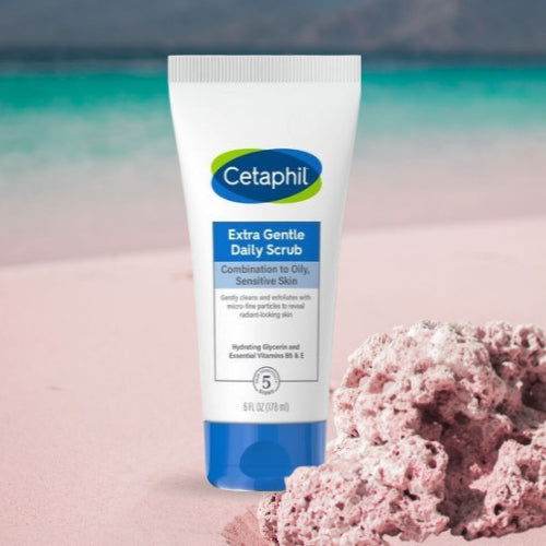 Cetaphil Extra Gentle Daily Scrub Combination To Oily Sensitive Skin 178Ml