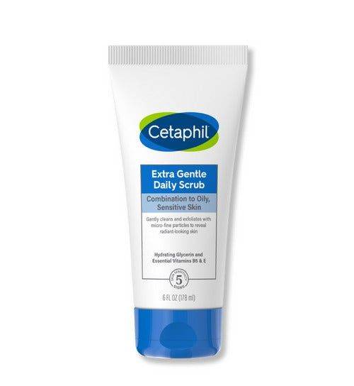 Cetaphil Extra Gentle Daily Scrub Combination To Oily Sensitive Skin 178Ml