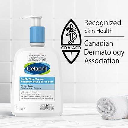 Cetaphil Gentle Skin Cleanser Face & Body For All Skin Types 500Ml