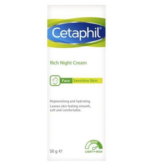 Cetaphil Rich Night Cream Dry To Very Dry Sensitive Skin 50G