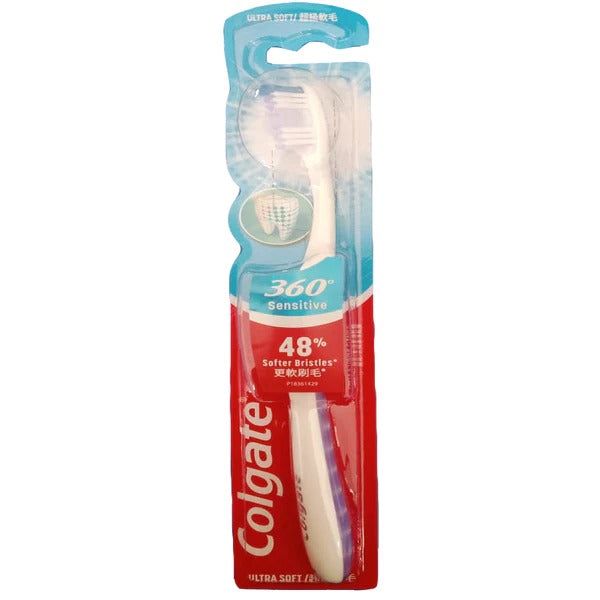 Colgate 360 Sensitive Pro-Relief Ultra Soft Toothbrush (Purple), 1 Ct