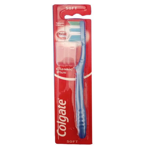 Colgate Classic Plus Soft Toothbrush (Blue), 1 Ct